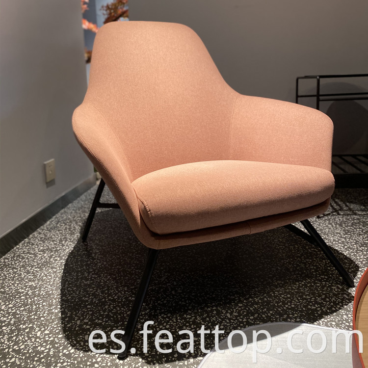 Dinamarca de diseño Light Luxury Backrest Tipo de sofá Silla de sofá Silla de vida de la oficina